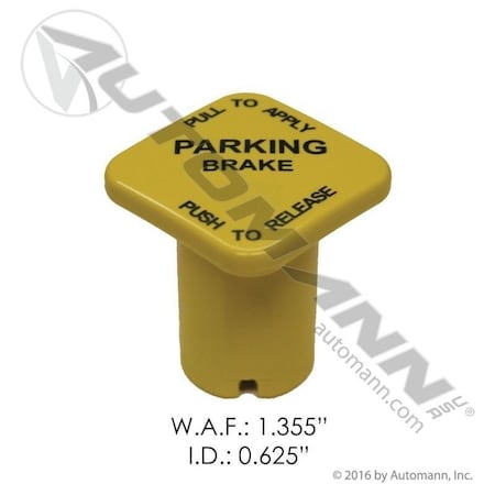 Automann KNOB, BRAKE VALVE, YELLOW, FOR MV3 TYPE VALVE 170.298818